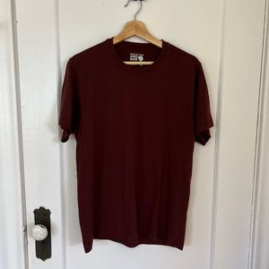 Mountain Hardwear Merino Wool T-Shirt, Maroon